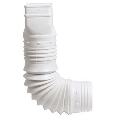 AMERIMAX HOME PRODUCTS Amerimax Home Products ADP53129 3 x 4 in. White Down Spout Adaptor 176940